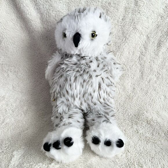 Build A Bear Snowy Owl 15" Plush Stuffed Animal Soft Toy Spotted Snow - Picture 1 of 5